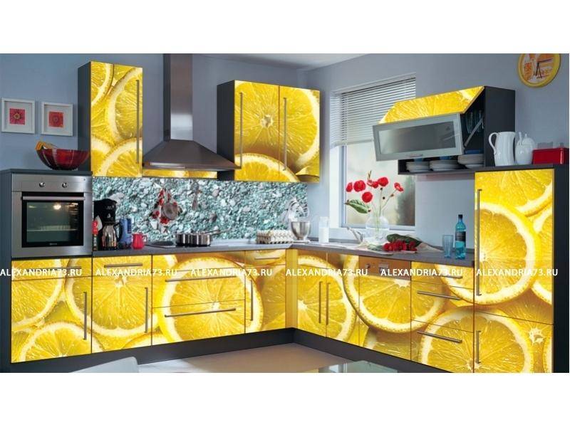 кухня угловая александрия лимоны в Кургане