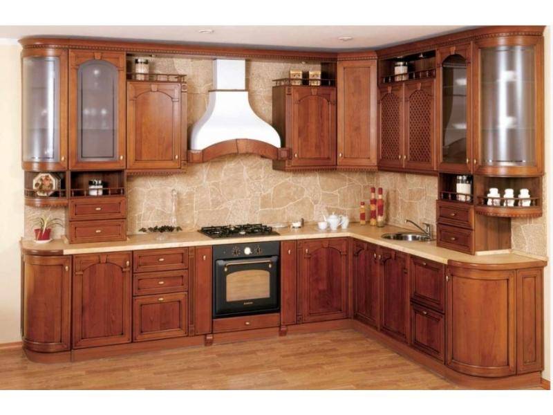 кухни из фасада массив дерева в Кургане
