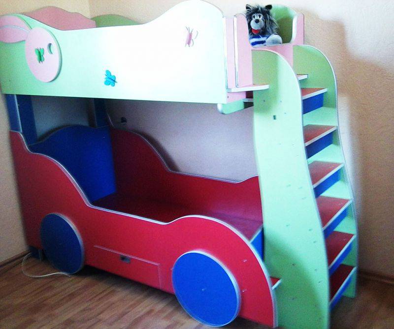 двухъярусная кровать для мальчика и девочки в Кургане