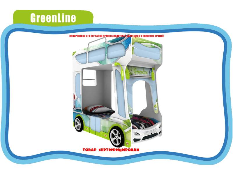 кровать детская green line в Кургане