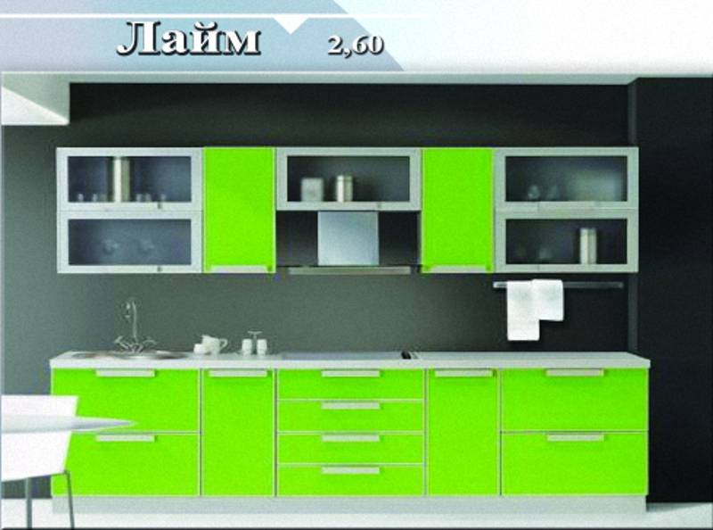 кухонный гарнитур «лайм» в Кургане