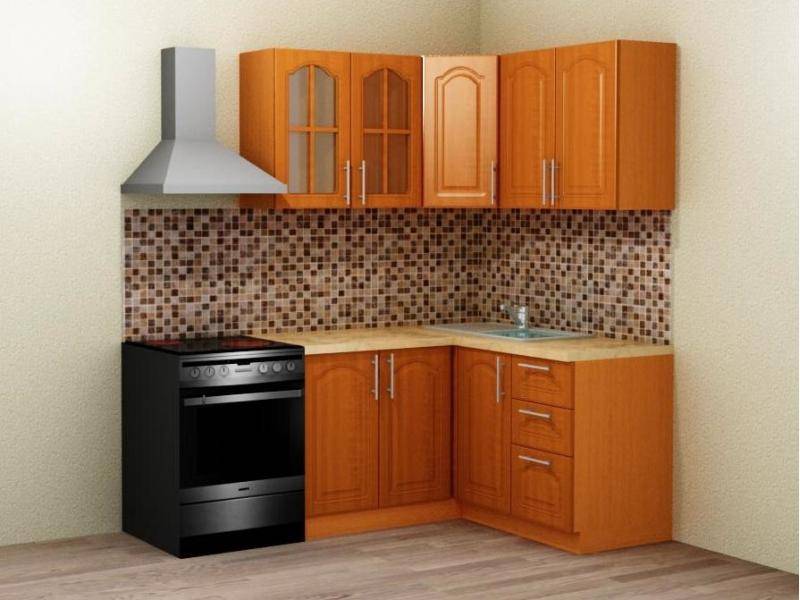кухня угловая мдф классика в Кургане