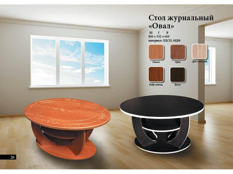 стол журнальный овал в Кургане