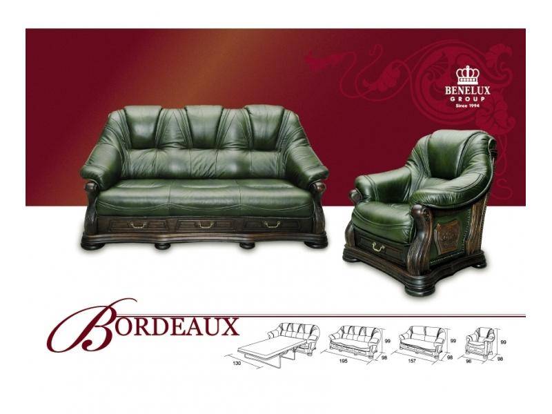 диван из кожи bordeaux в Кургане