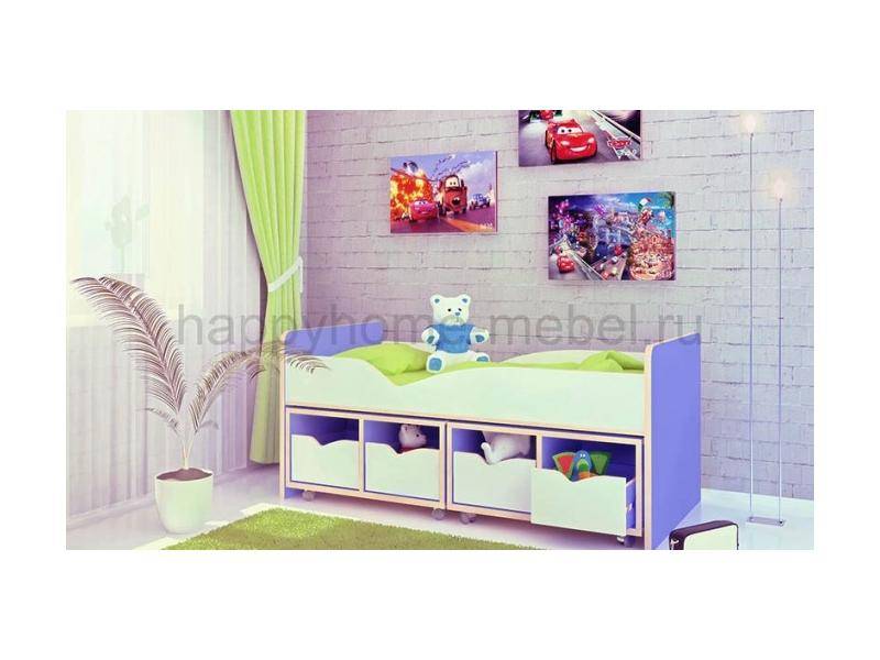 низкая кровать-чердак happy kids k-13 в Кургане