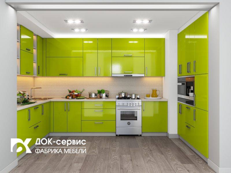 угловая п-образная кухня в Кургане