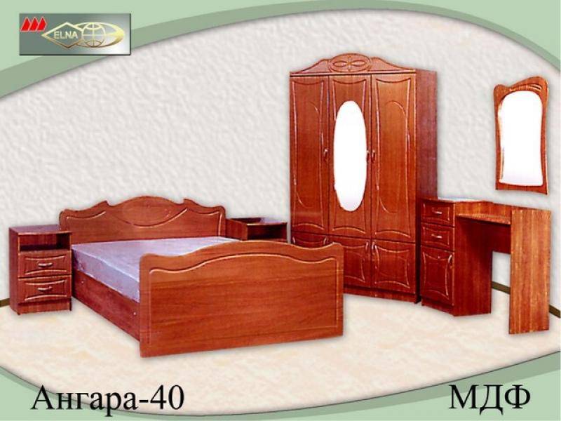 спальный гарнитур ангара 40 (мдф) в Кургане