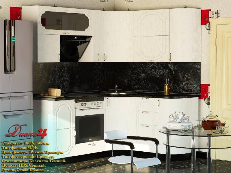 угловая кухня диана 4 в Кургане