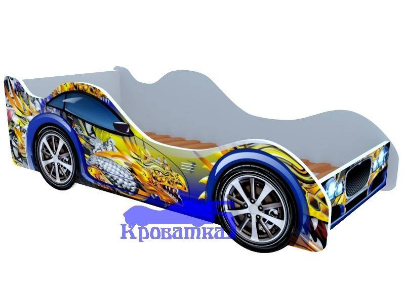 кровать для мальчика синий дракон в Кургане