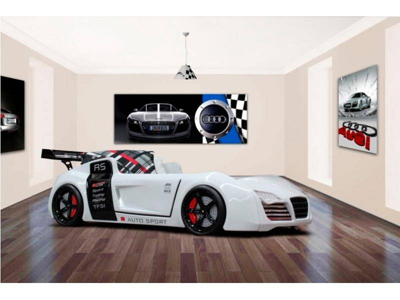 кровать машина audi v8 белая в Кургане