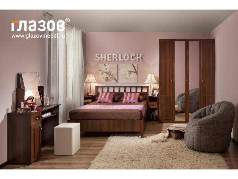 спальня sherlock в декоре орех шоколадный в Кургане