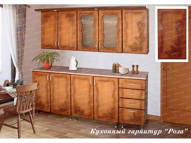 кухонный гарнитур прямой роза в Кургане