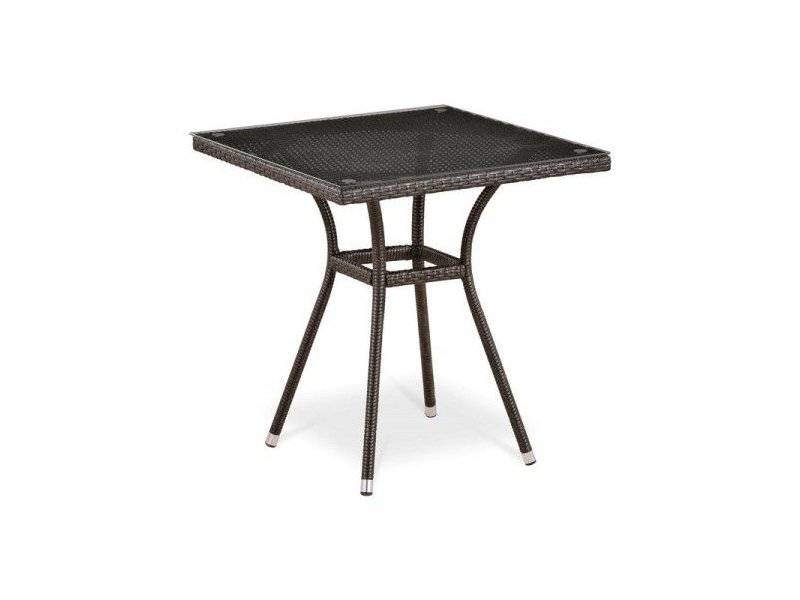 стол из ротанга t282bnt-w51-70x70 brown в Кургане