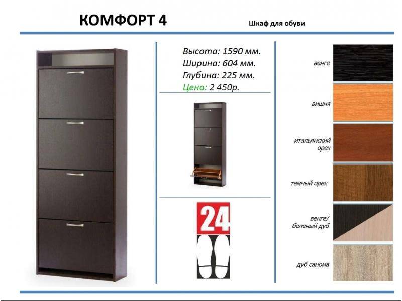 шкаф для обуви комфорт 4 в Кургане