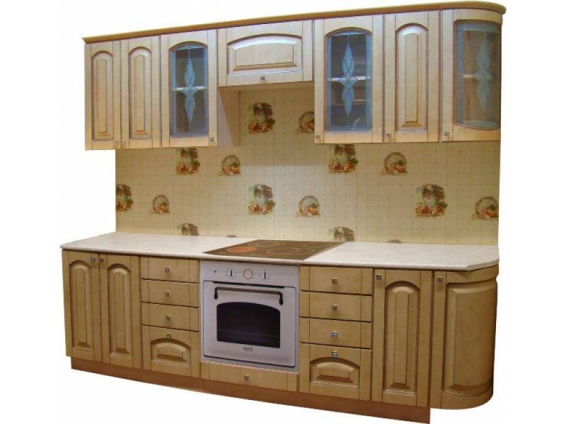 кухня прямая патина беленый дуб в Кургане
