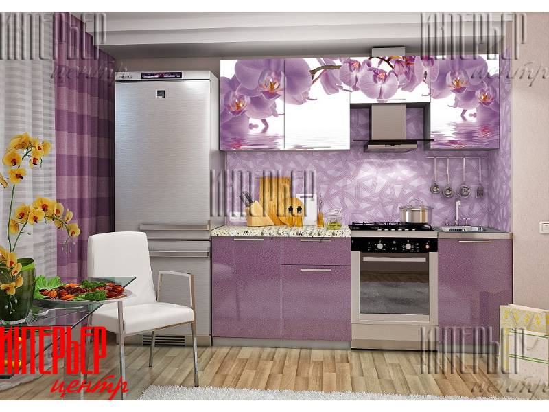 кухня софия 2,1м орхидея (фотопечать) в Кургане