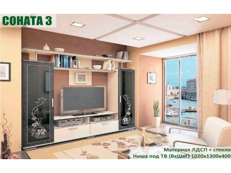 стенка в гостиную соната 3 в Кургане