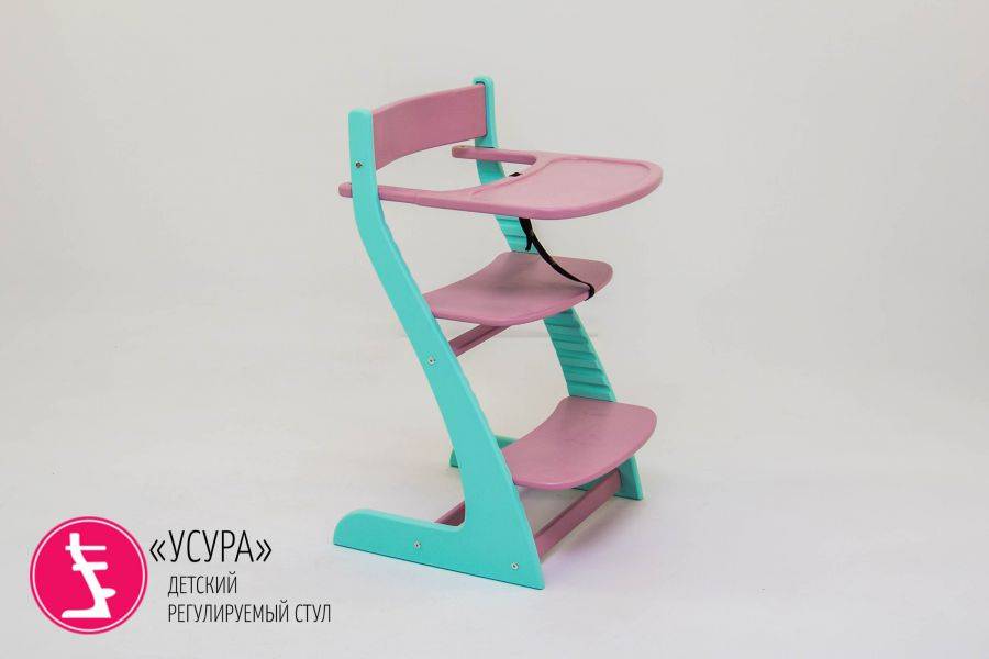 детский растущий регулируемый стул усура мятный-лаванда в Кургане