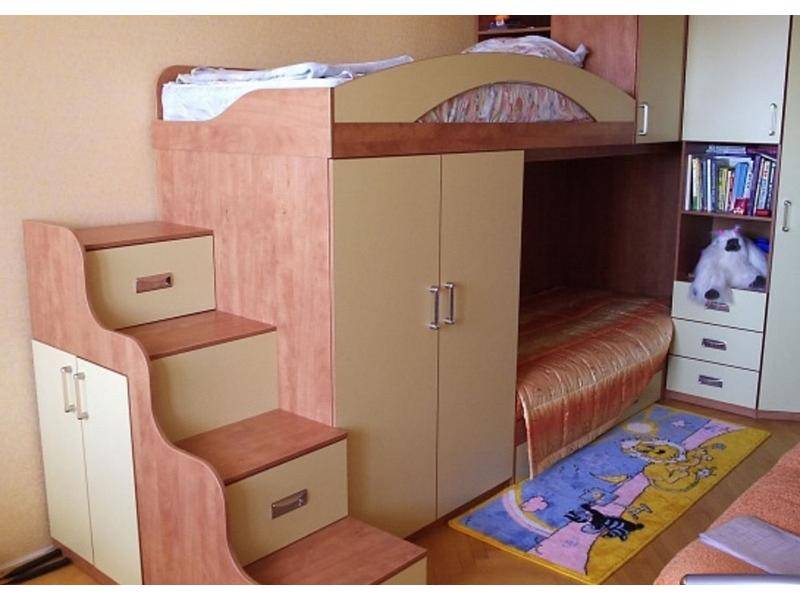 мебель для детской с двухъярусной кроватью в Кургане