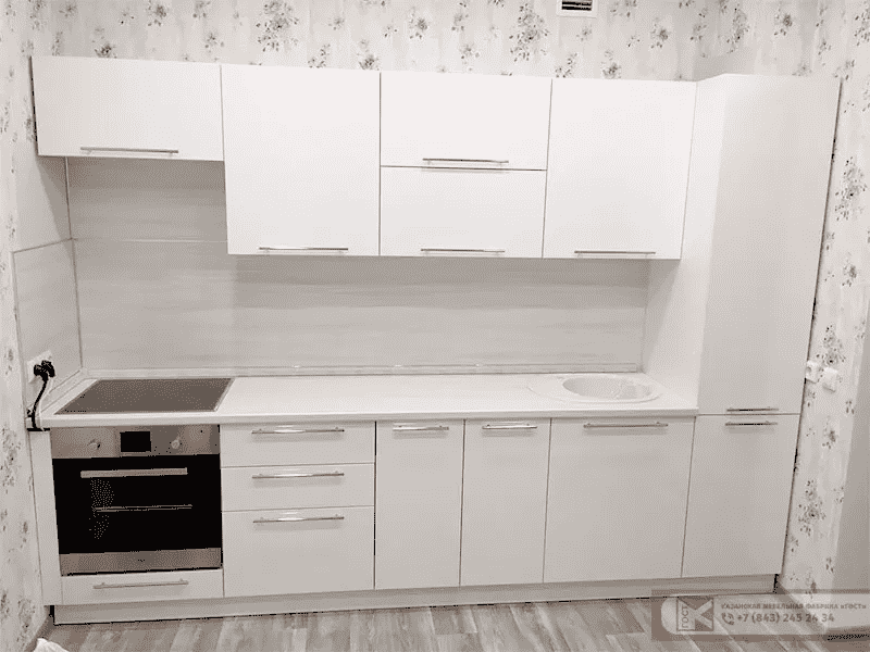 кухня модерн белая в Кургане