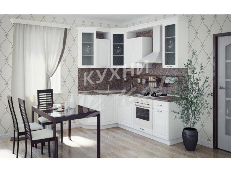 белая угловая кухня в Кургане