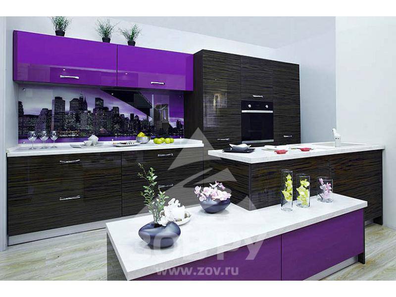 кухонный гарнитур шпон, крашенный мдф в Кургане