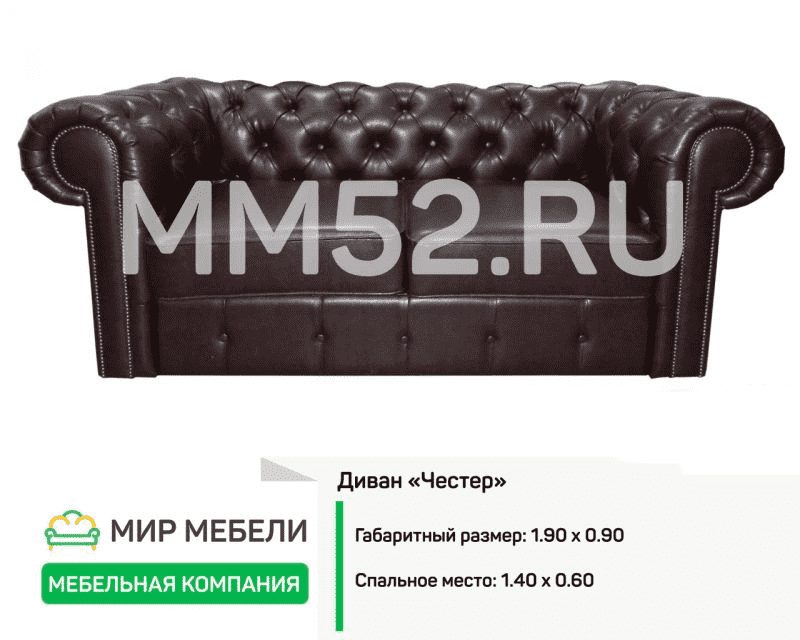 кожаный диван честер в Кургане