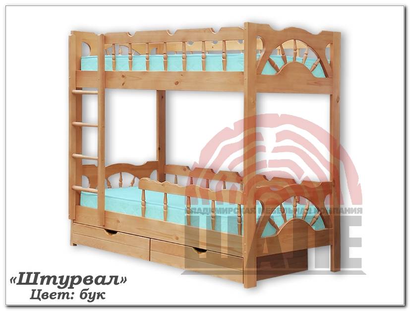 2х-ярусная детская кровать штурвал в Кургане