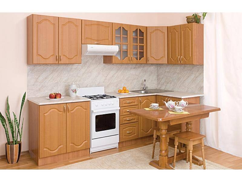 кухонный гарнитур угловой виктория ольха в Кургане