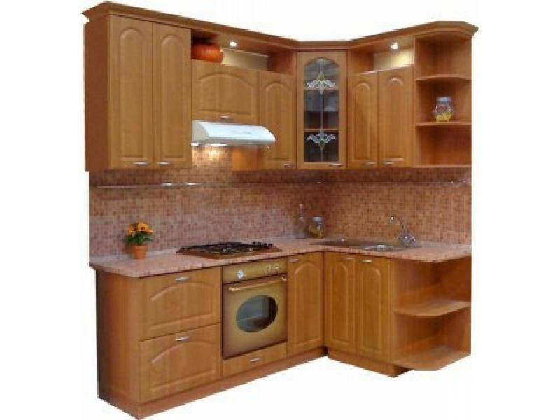 кухонный гарнитур угловой ольха 2 в Кургане