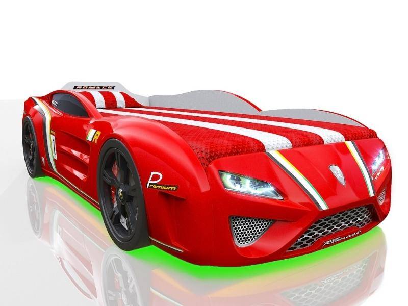 кровать-машина sportline красная в Кургане