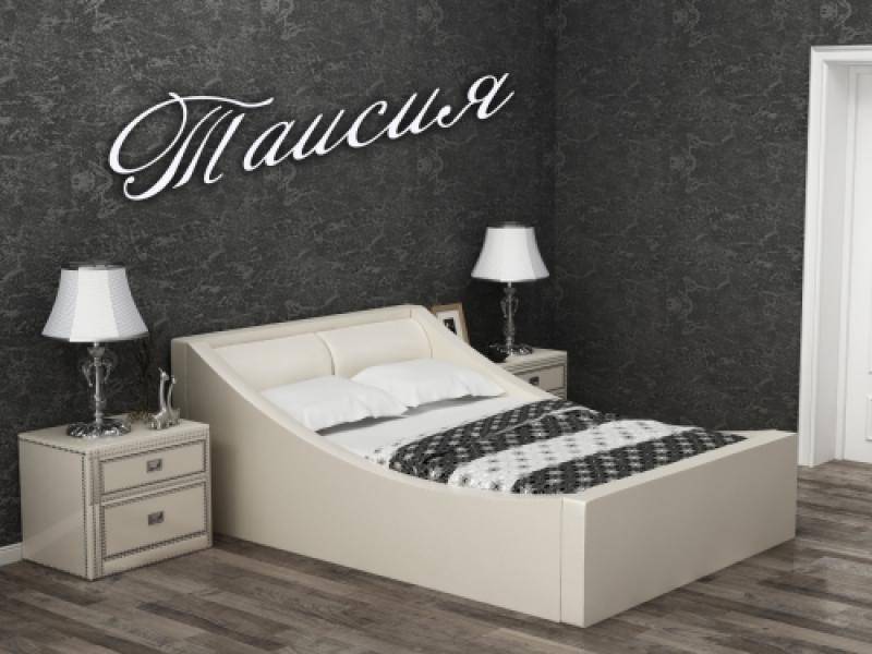 кровать таисия с мягким изголовьем кожа в Кургане