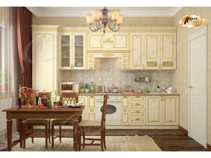 кухня прямая в цвете слоновая кость фрейя в Кургане