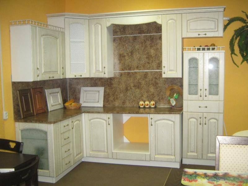 кухня дуэт арка с мдф фасадами в Кургане