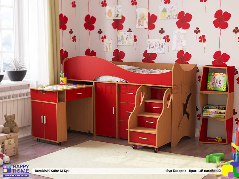 детская кровать-чердак bambini 9 suite m в Кургане
