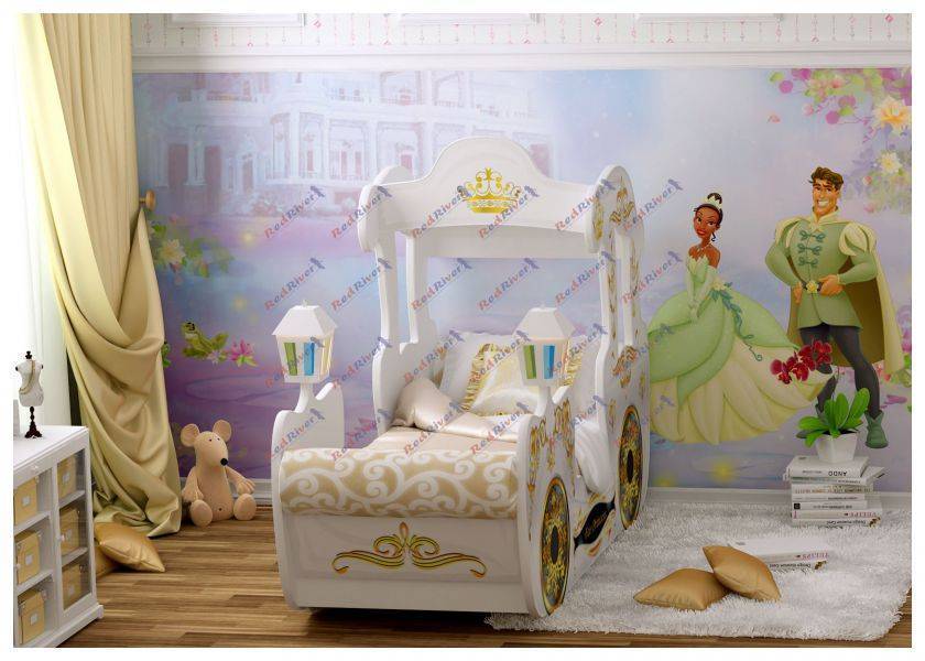кровать для девочки карета золушка white в Кургане