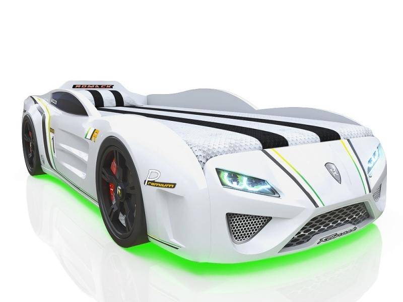 кровать-машина sportline белая в Кургане