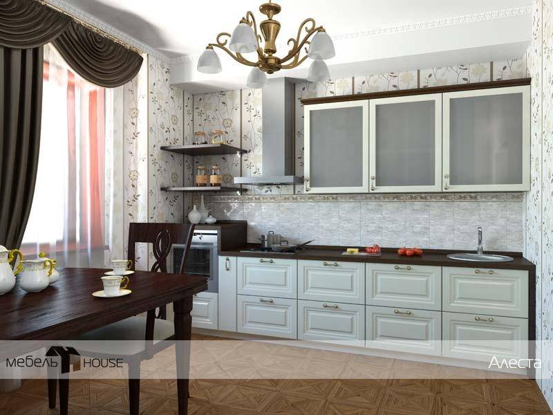 кухонный гарнитур прямой алеста в Кургане