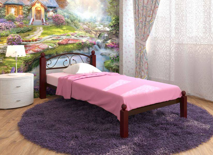 односпальная кровать вероника mini lux в Кургане