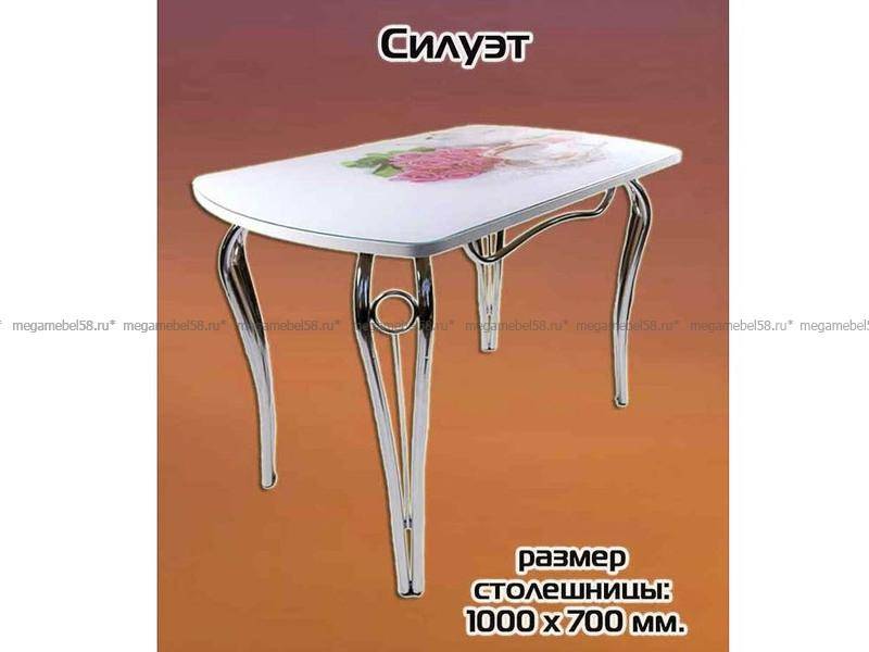 обеденный стол с фотопечатью силуэт в Кургане