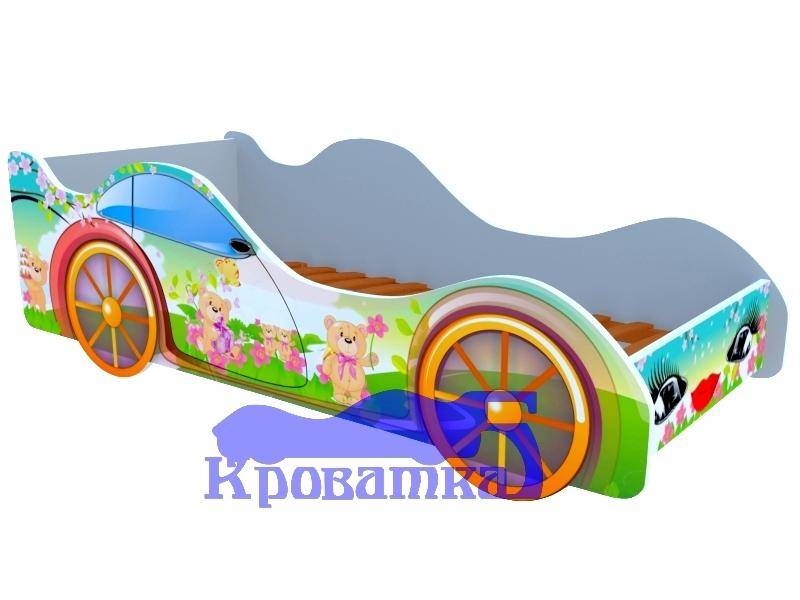 детская кровать-машина мишки в Кургане