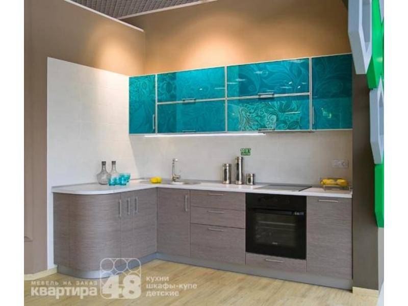 кухонный гарнитур угловой аквамарин в Кургане