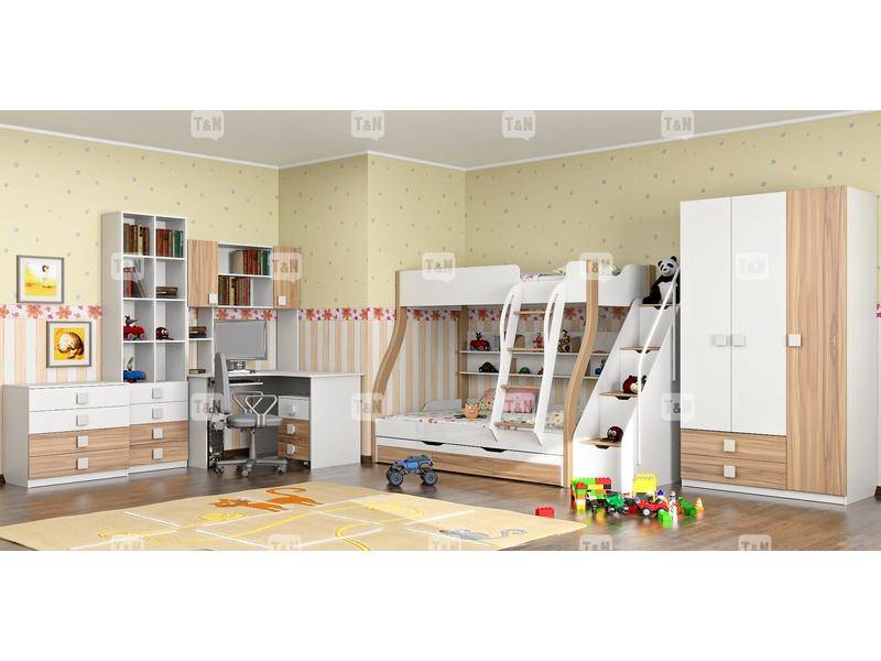 детская двухъярусная кровать tracy oak в Кургане