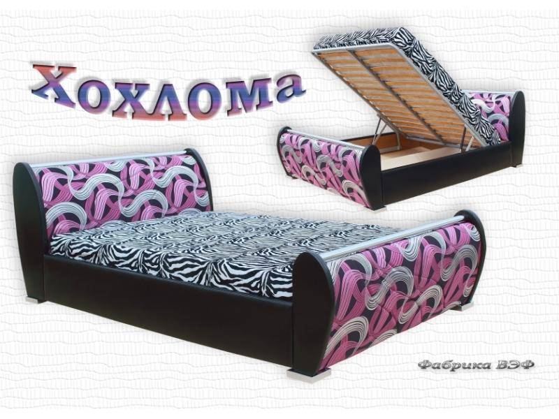 кровать с подъемным механизмом хохлома в Кургане