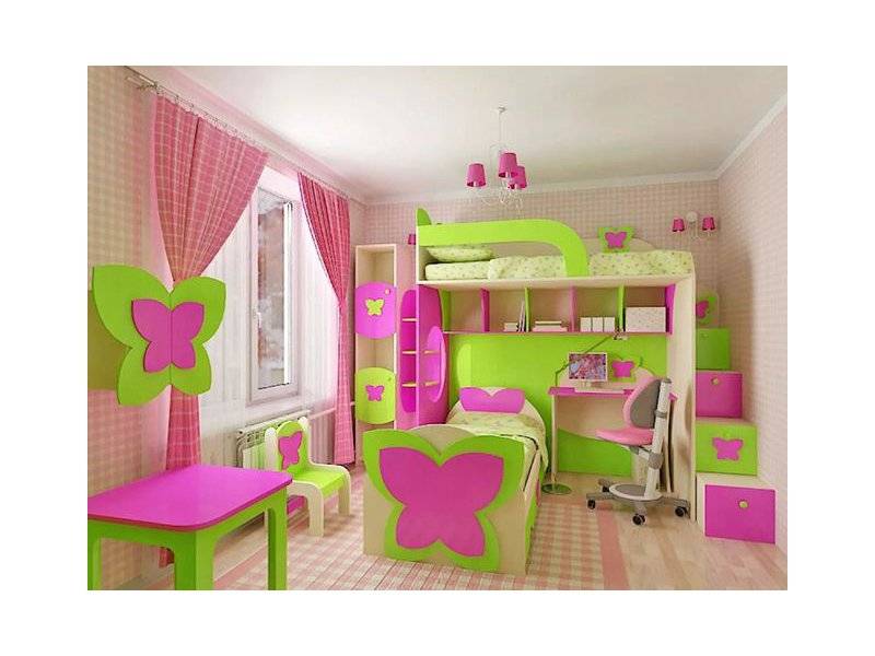 красочная детская мебель для двух девочек в Кургане