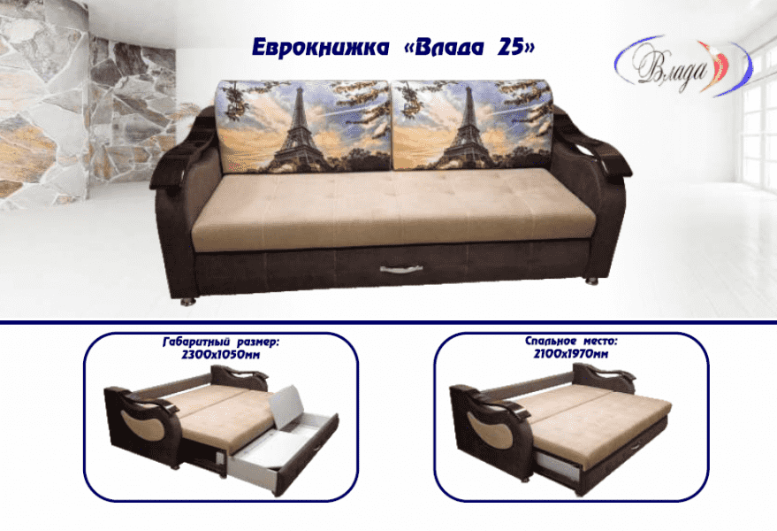диван-еврокнижка влада 25 в Кургане