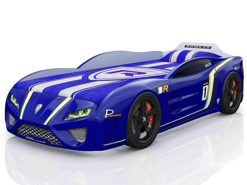 кровать-машина sportline синяя в Кургане