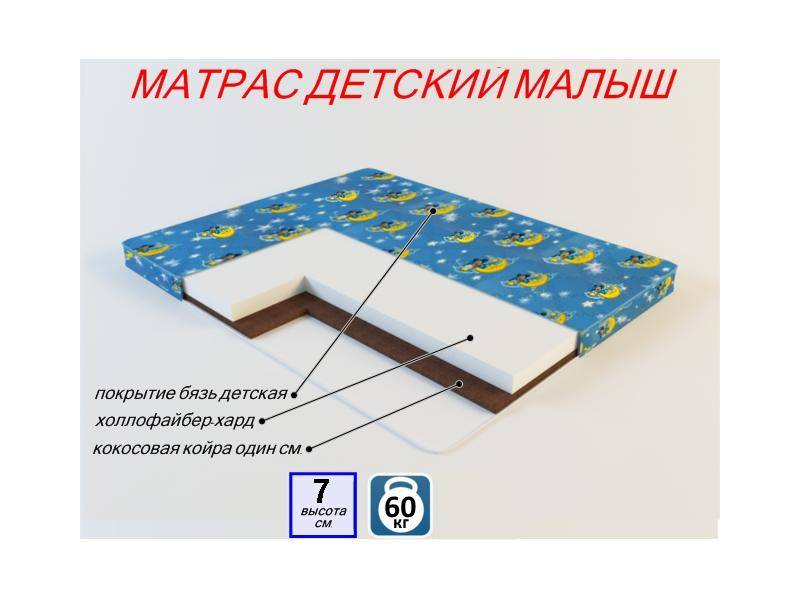 матрас детский малыш в Кургане