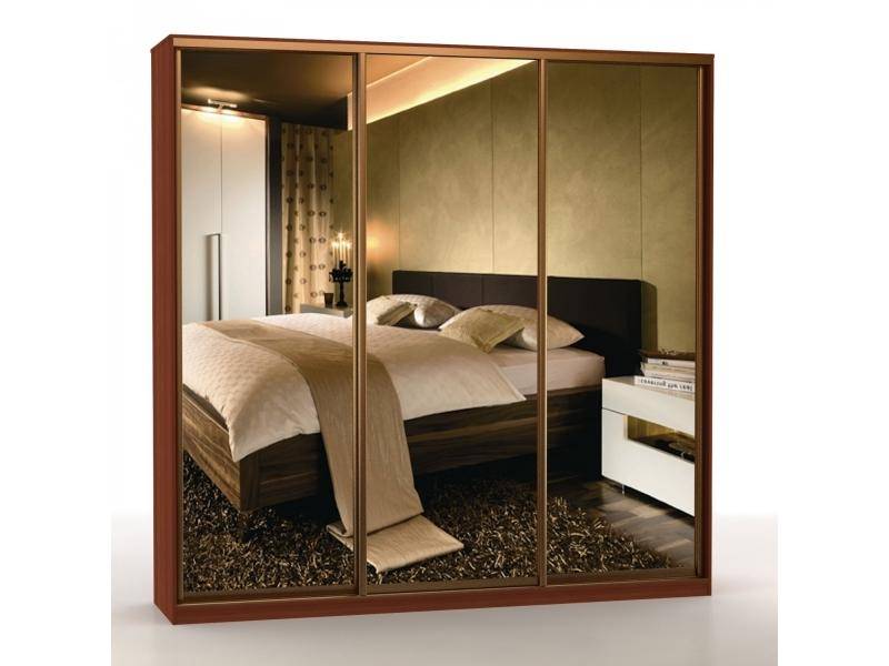 прямой шкаф-купе с 3 зеркалами шк-3 20 24 45 02 02 02 в Кургане