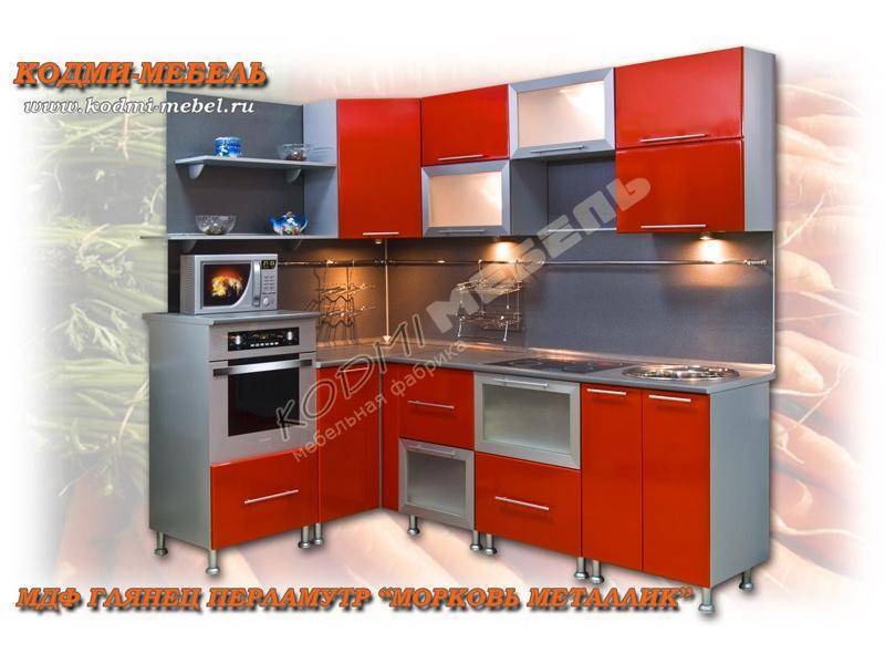 кухонный гарнитур угловой морковь в Кургане